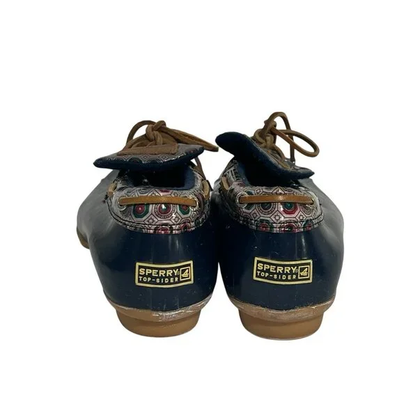 Sperry Top Siders Women Brown Size 10 Lace Up Waterproof Rubber Duck Boat Shoes - Picture 5 of 6